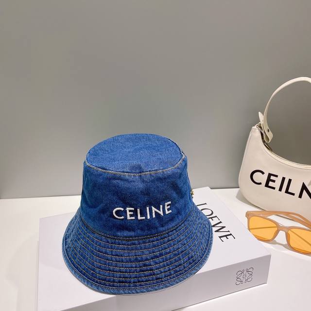 Celine赛琳 高版本新款上架简约刺绣渔夫帽日韩风格 随便搭配都超好看 出门旅游 绝对要入手的一款